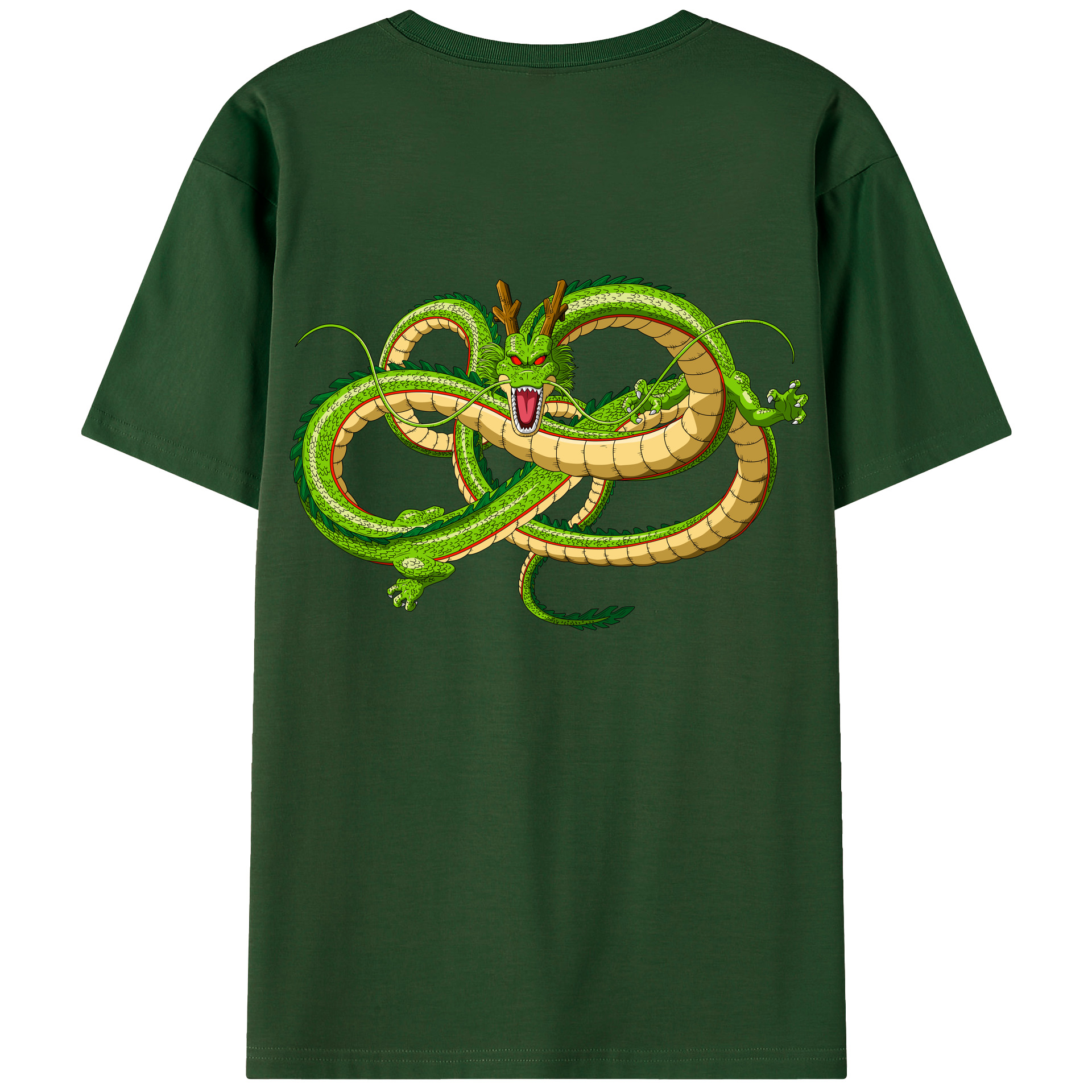 （画像用） ドラゴンボール 神龍 シェンロン DRAGON BALL Shenron 綿100％半袖Tシャツ（背面プリント）